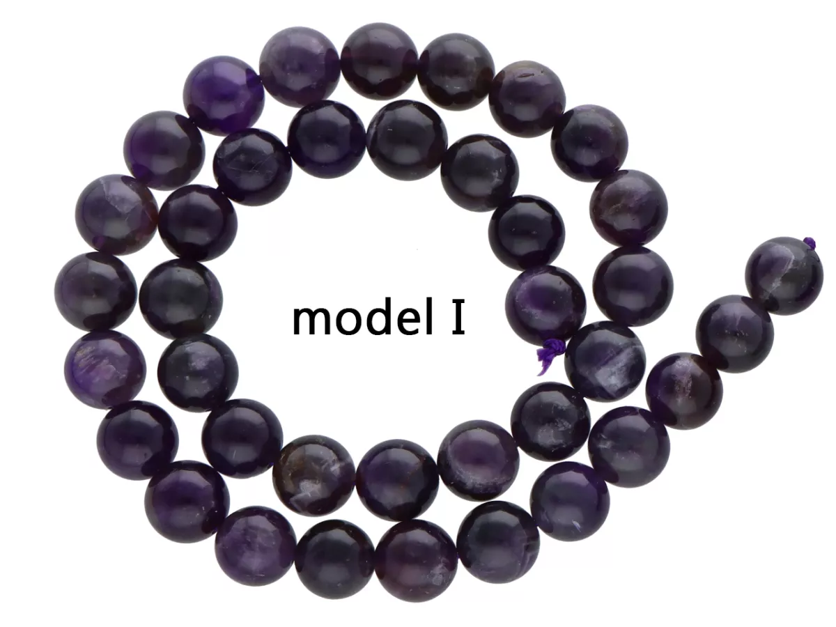 K6I78 AMETYST KULE 10 mm - 1 SZNUR