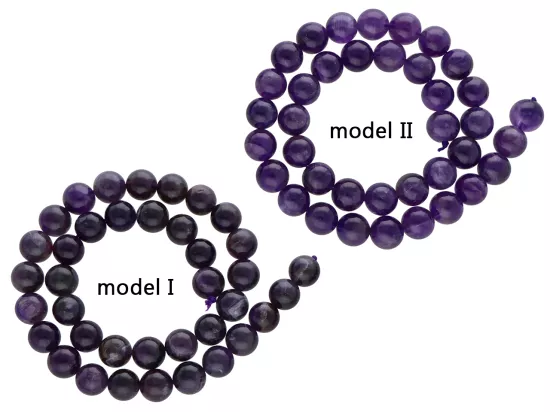 K6I78 AMETYST KULE 10 mm - 1 SZNUR