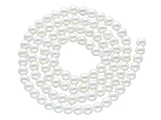 P1F88 PERŁA MAJORKA KULE 4 mm - 1 SZNUR