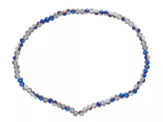 R3U38 BRANSOLETKA KRYSZTAŁKI 2,5 mm NA GUMCE