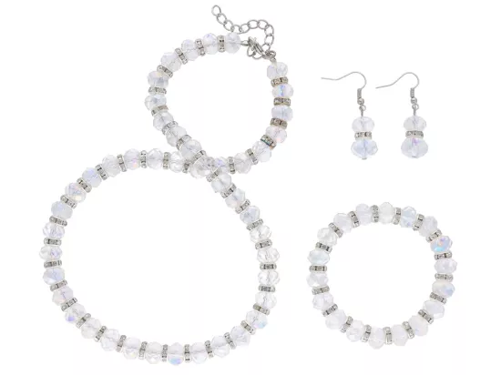 N2B20 KOMPLET BIŻUTERII KRYSZTAŁKI
