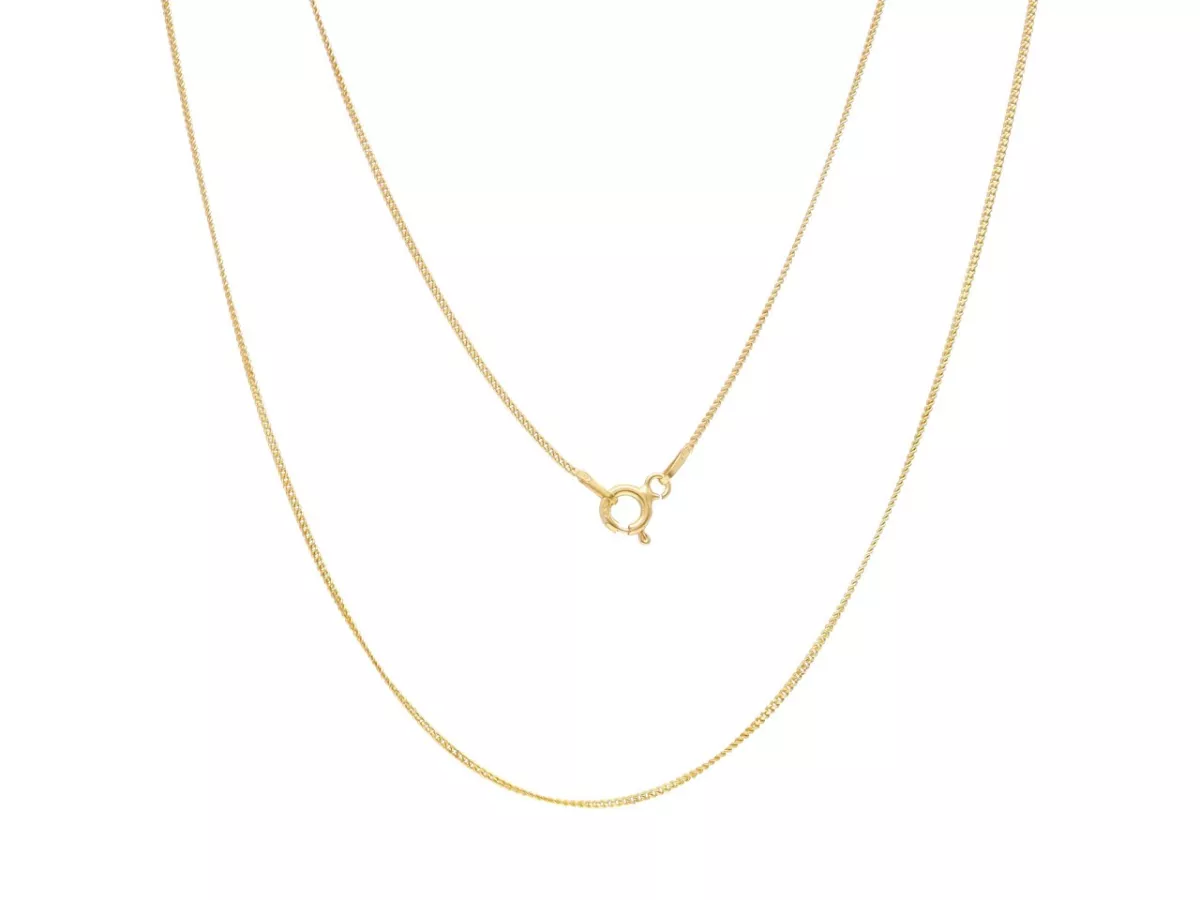 P3K45 ŁAŃCUSZEK PANCERKA 55 cm SREBRO 925 POZŁACANE