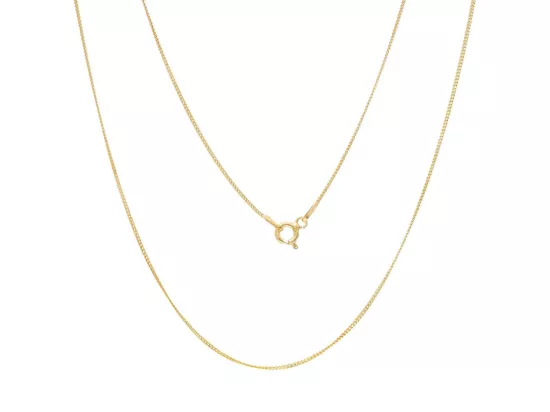 P3K45 ŁAŃCUSZEK PANCERKA 55 cm SREBRO 925 POZŁACANE