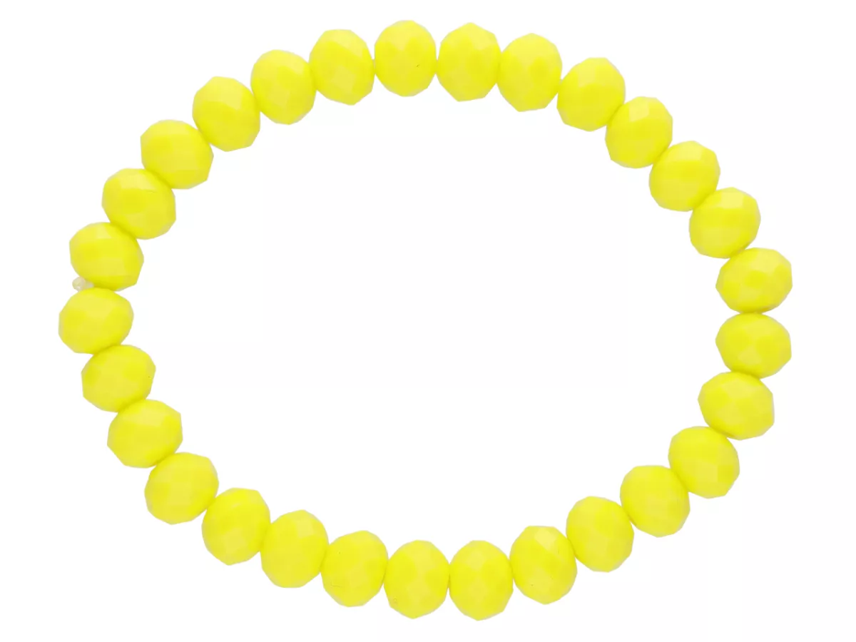 R2N69 BRANSOLETKA KRYSZTAŁKI 8 mm NA GUMCE