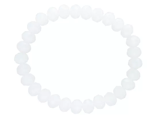 R2B12 BRANSOLETKA KRYSZTAŁKI 8 mm NA GUMCE