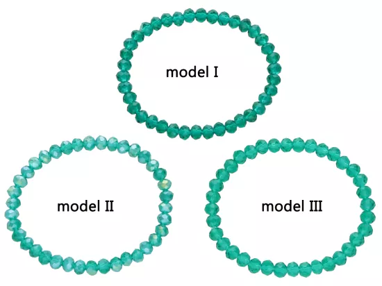 R2R55 BRANSOLETKA KRYSZTAŁKI 6 mm NA GUMCE