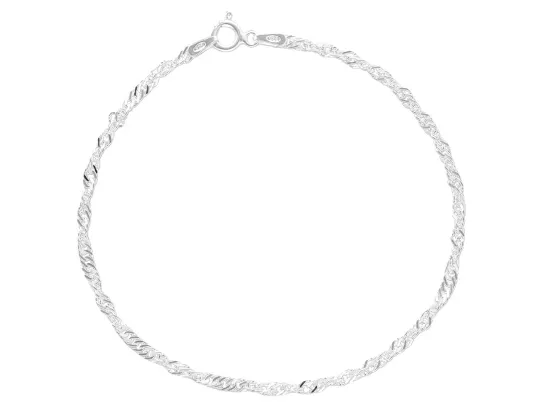 P3K63 BRANSOLETKA SINGAPORE 19 cm SREBRO 925