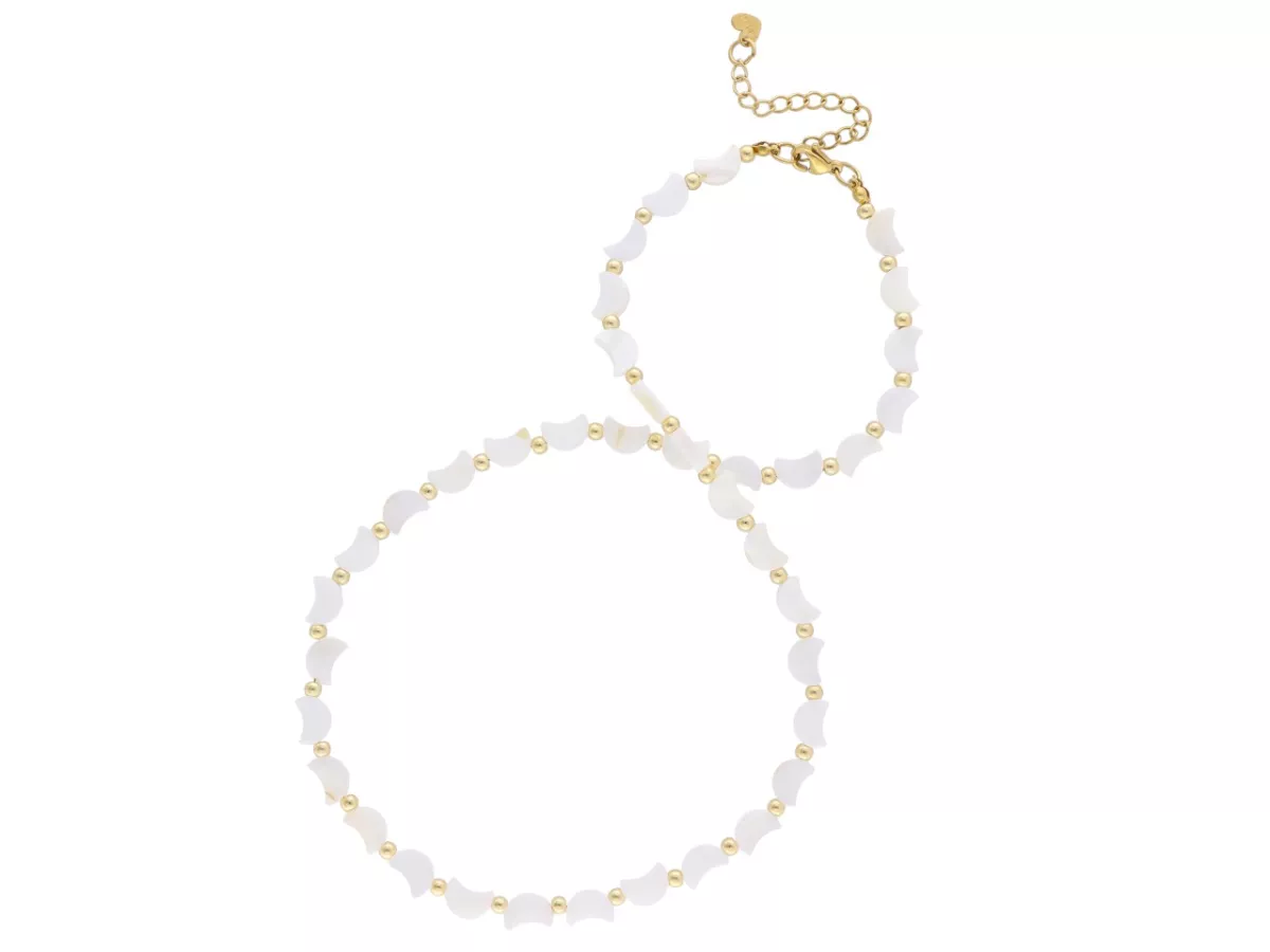 N3M53 NASZYJNIK MASA PERŁOWA I STAL CHIRURGICZNA