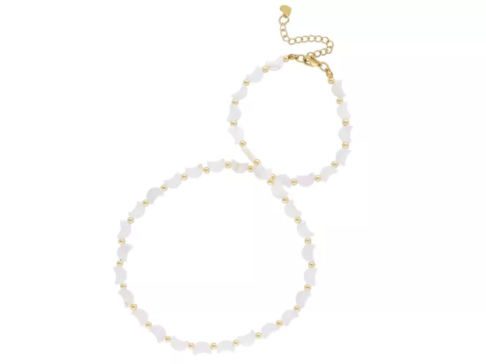 N3M53 NASZYJNIK MASA PERŁOWA I STAL CHIRURGICZNA