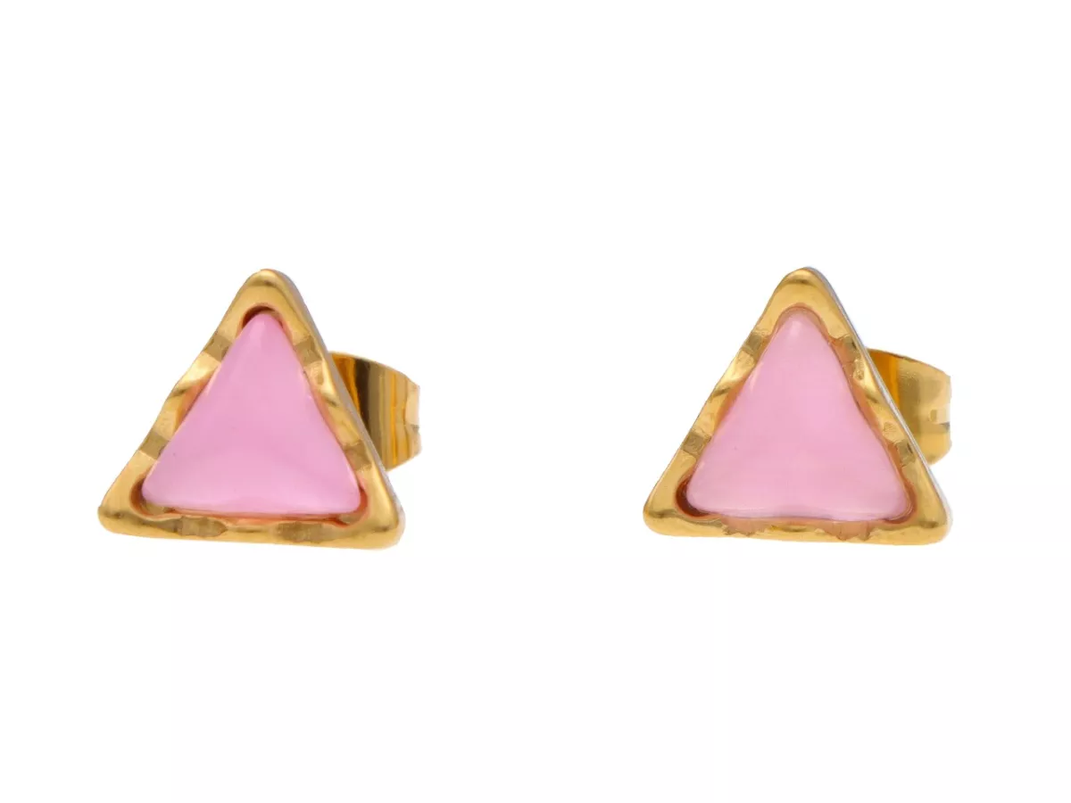 U1X91 KOLCZYKI KOCIE OKO I STAL CHIRURGICZNA 1 PARA