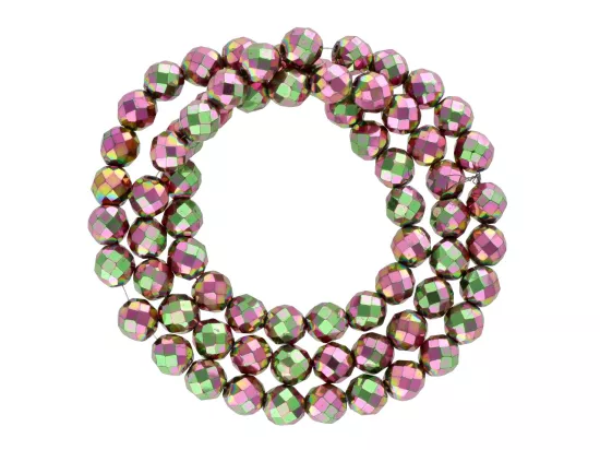 K6X45 HEMATYT KULE FASETOWANE 6 mm - 1 SZNUR