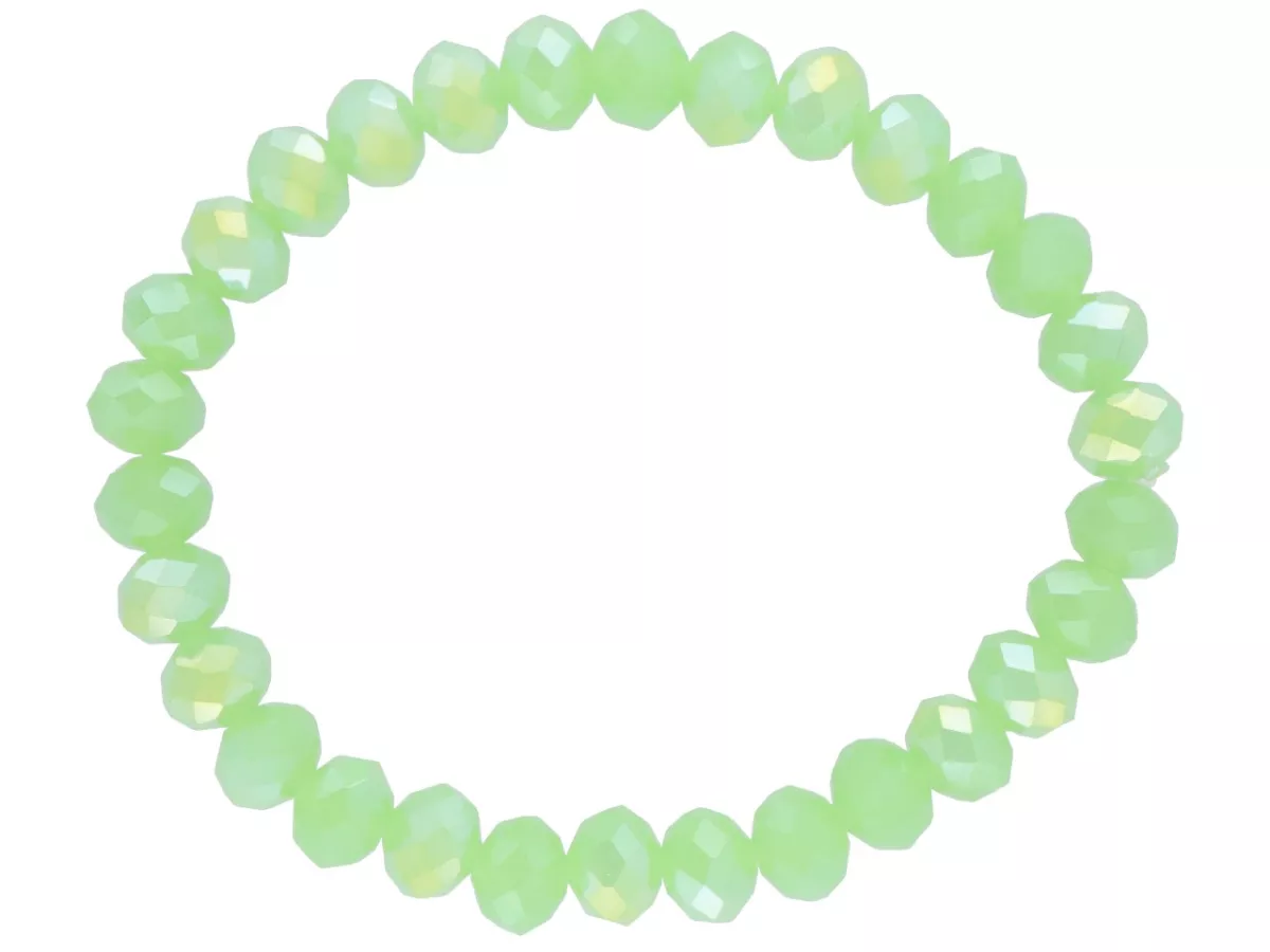 R2B24 BRANSOLETKA KRYSZTAŁKI 8 mm NA GUMCE