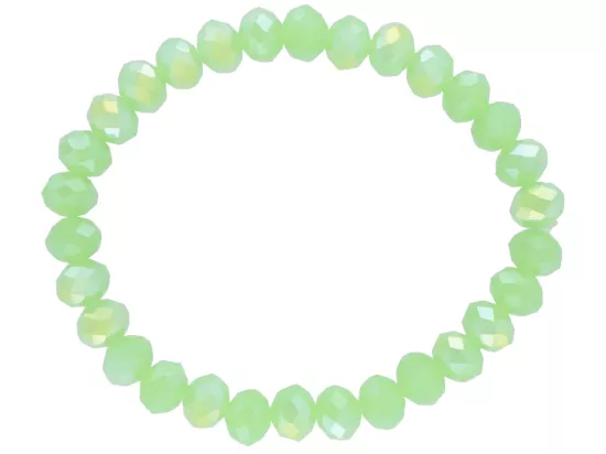 R2B24 BRANSOLETKA KRYSZTAŁKI 8 mm NA GUMCE