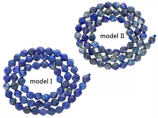 K7K08 LAPIS LAZULI DIAMENTOWY KULE FASETOWANE 6 mm - 1 SZNUR