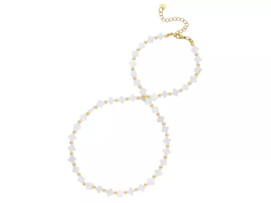 N3M52 NASZYJNIK MASA PERŁOWA I STAL CHIRURGICZNA