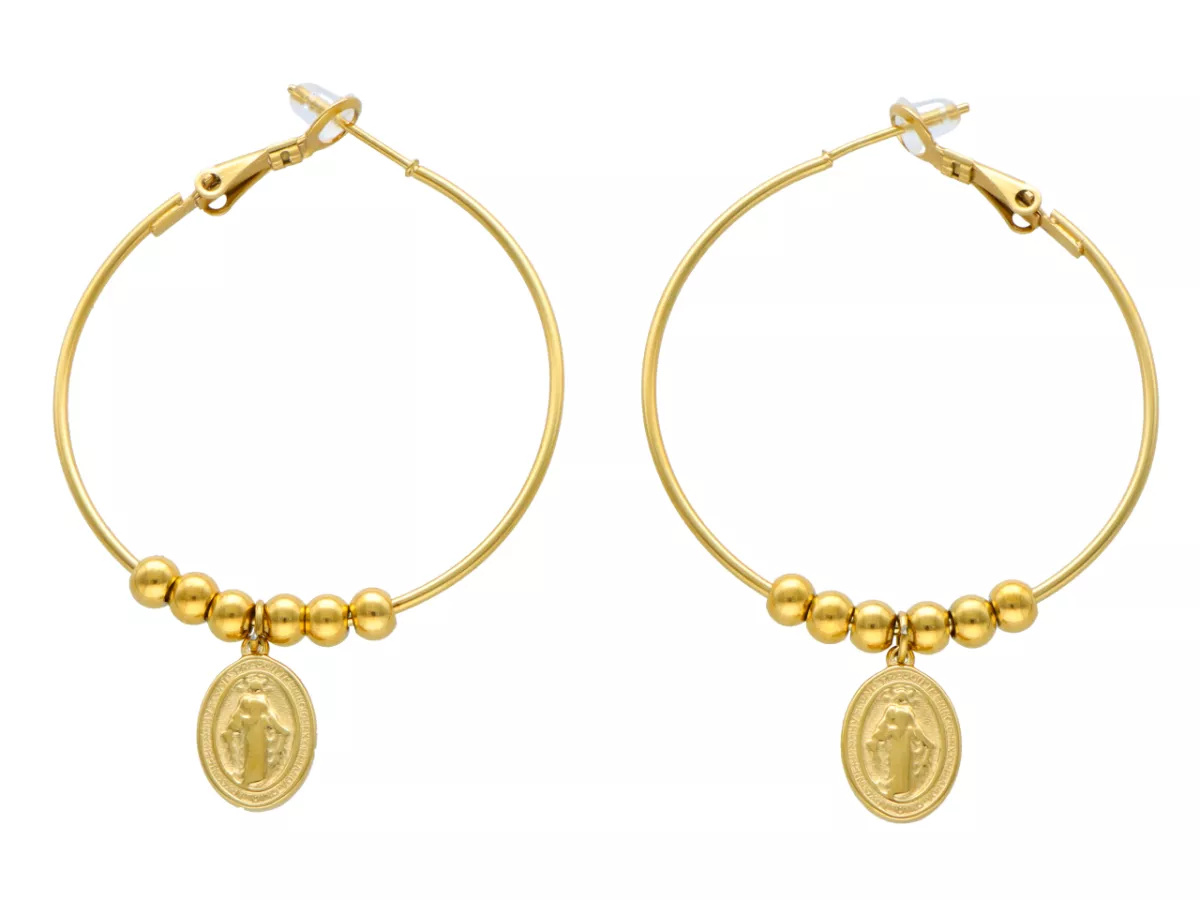 U1T87 KOLCZYKI STAL CHIRURGICZNA 1 PARA