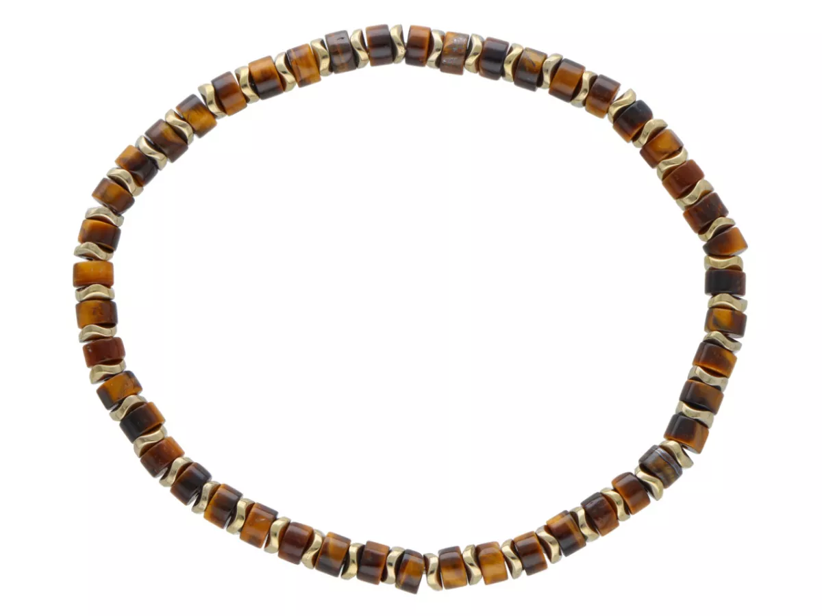 R4U54 BRANSOLETKA TYGRYSIE OKO I HEMATYT