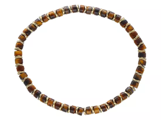 R4U54 BRANSOLETKA TYGRYSIE OKO I HEMATYT