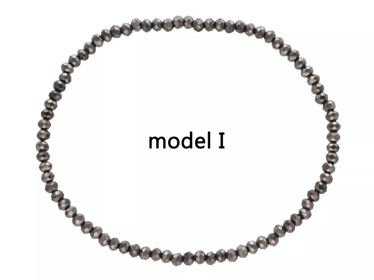 R4B70 BRANSOLETKA KRYSZTAŁKI 2,5 mm NA GUMCE