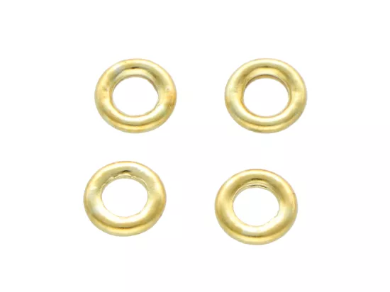 P3I55 KÓŁKA LUTOWANE 4,3 mm SREBRO 925 POZŁACANE - 4 SZTUKI