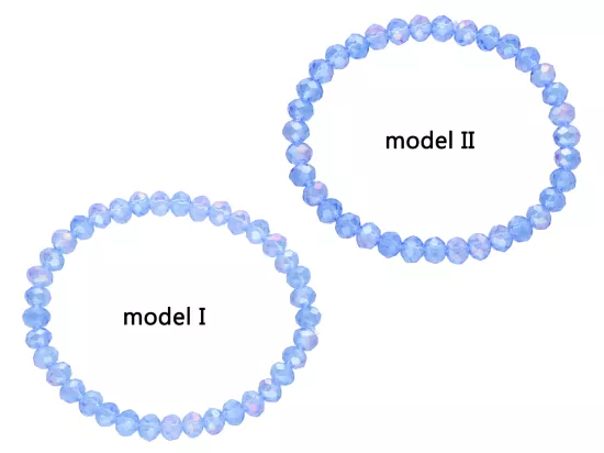 R2T17 BRANSOLETKA KRYSZTAŁKI 6 mm NA GUMCE