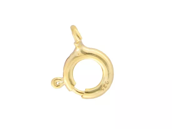 P3H59 ZAPIĘCIE FEDERING 6 mm SREBRO 925 POZŁACANE - 1 SZTUKA