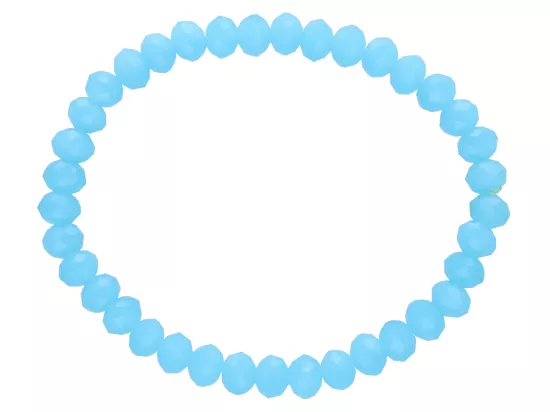 R2P72 BRANSOLETKA KRYSZTAŁKI 6 mm NA GUMCE