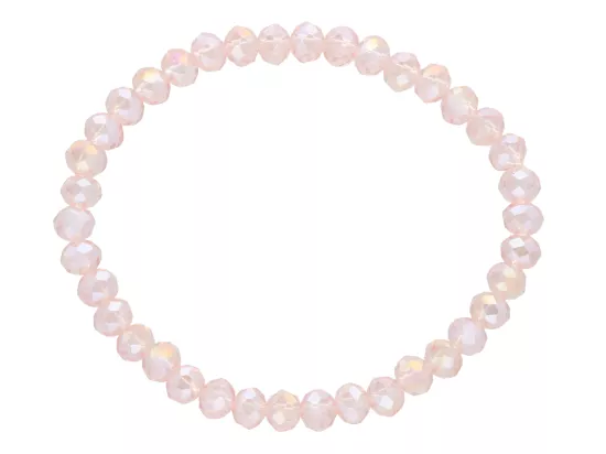 R2A27 BRANSOLETKA KRYSZTAŁKI 6 mm NA GUMCE