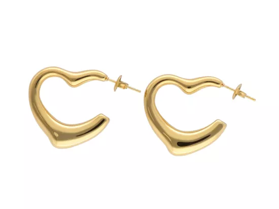 U1Y17 KOLCZYKI STAL CHIRURGICZNA 1 PARA