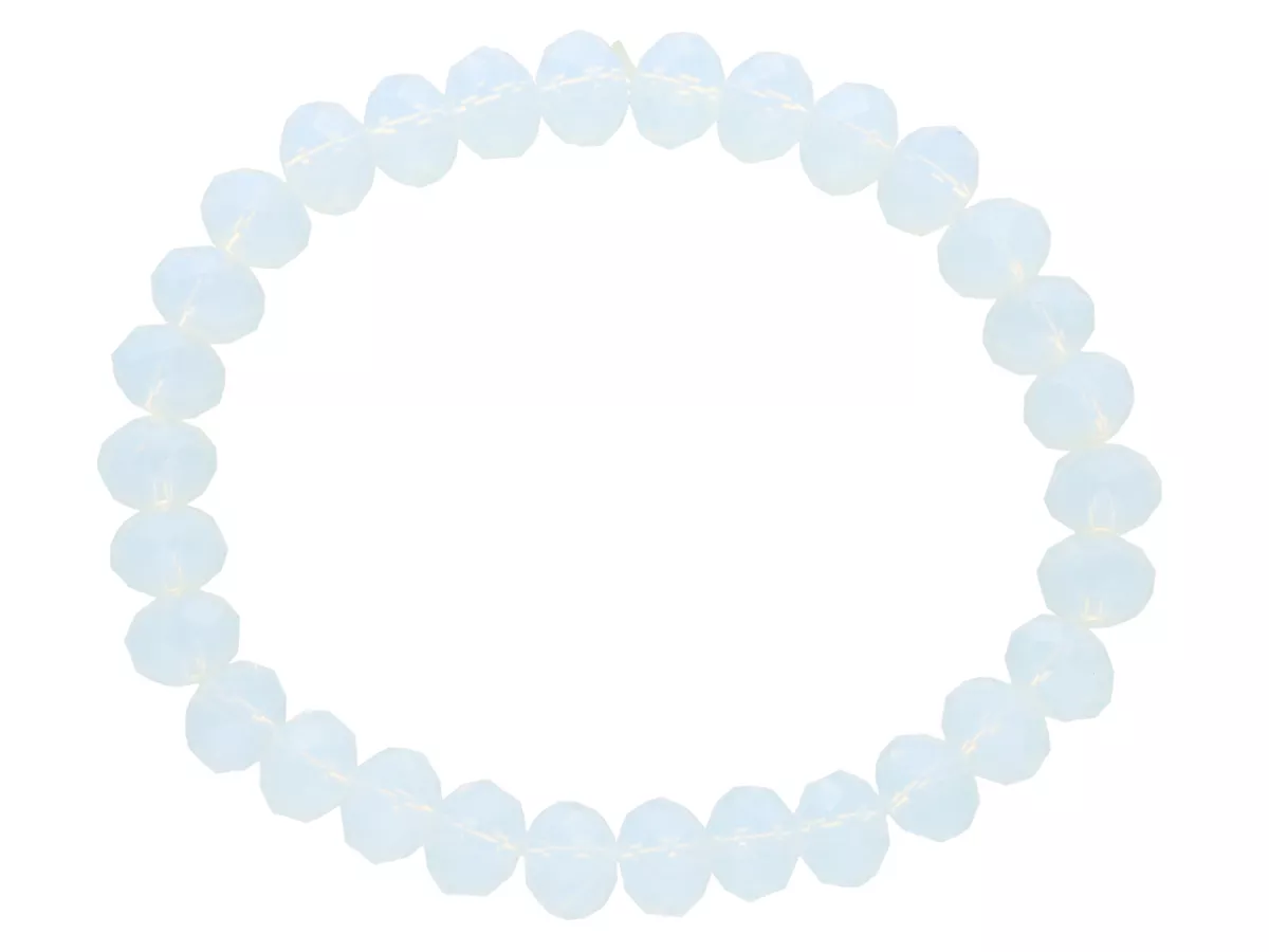 R1P35 BRANSOLETKA KRYSZTAŁKI 8 mm NA GUMCE