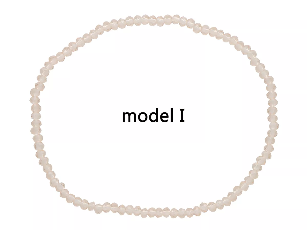 R3U40 BRANSOLETKA KRYSZTAŁKI 2,5 mm NA GUMCE