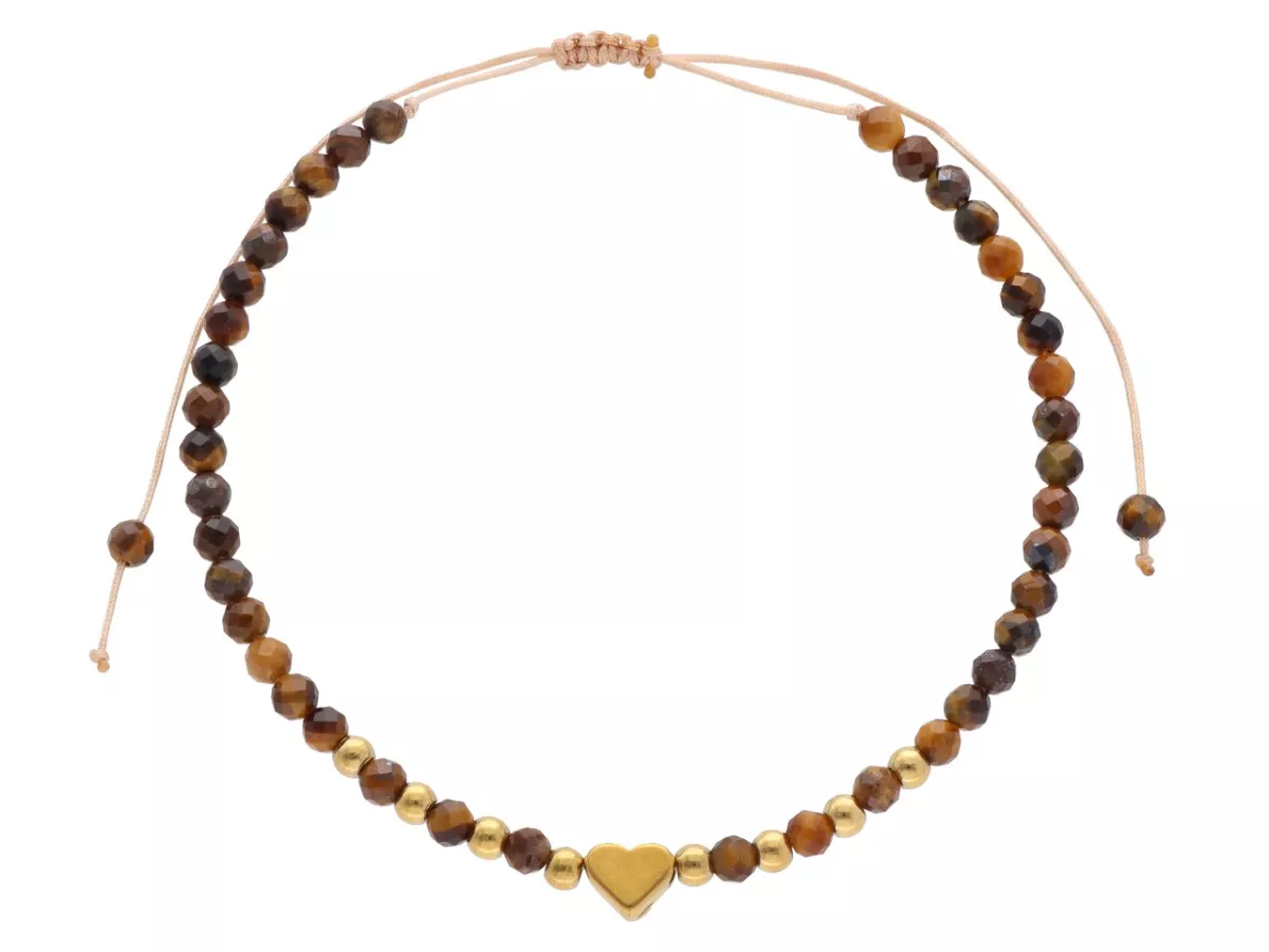 R4S08 BRANSOLETKA SHAMBALLA TYGRYSIE OKO I STAL CHIRURGICZNA