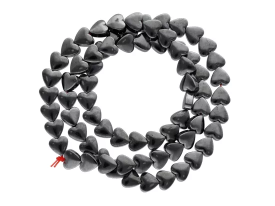 K6U42 HEMATYT SERDUSZKA 6/6 mm - 1 SZNUR