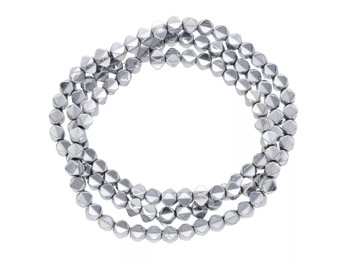 K6Z49H HEMATYT ELEMENTY 3/3,5 mm - 5 SZNURÓW - ZESTAW