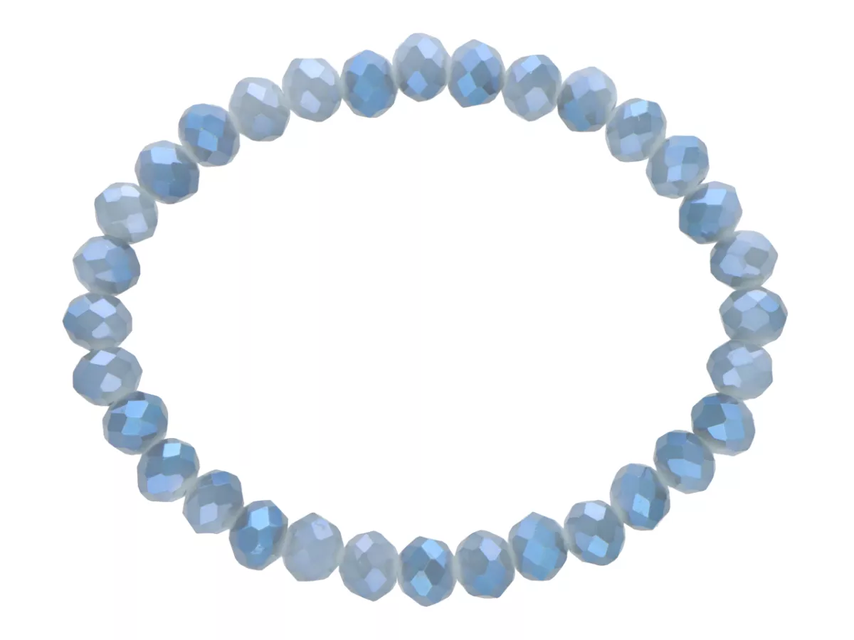 R4D13 BRANSOLETKA KRYSZTAŁKI 6 mm NA GUMCE