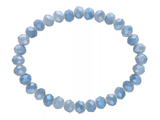 R4D13 BRANSOLETKA KRYSZTAŁKI 6 mm NA GUMCE