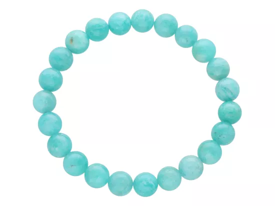 R4J21 BRANSOLETKA AMAZONIT KULE 8,5 mm