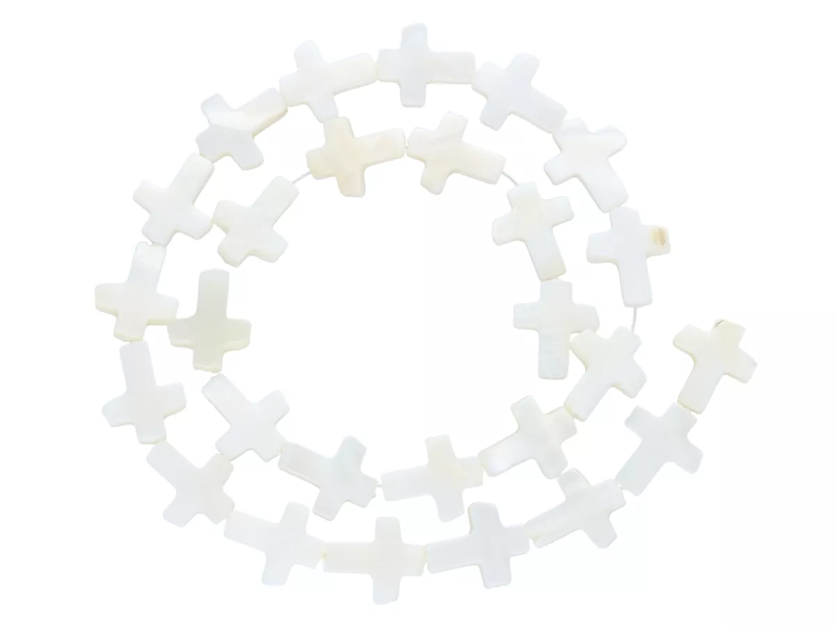 M1D57 MASA PERŁOWA LUX KRZYŻ 12 mm - 1 SZNUR