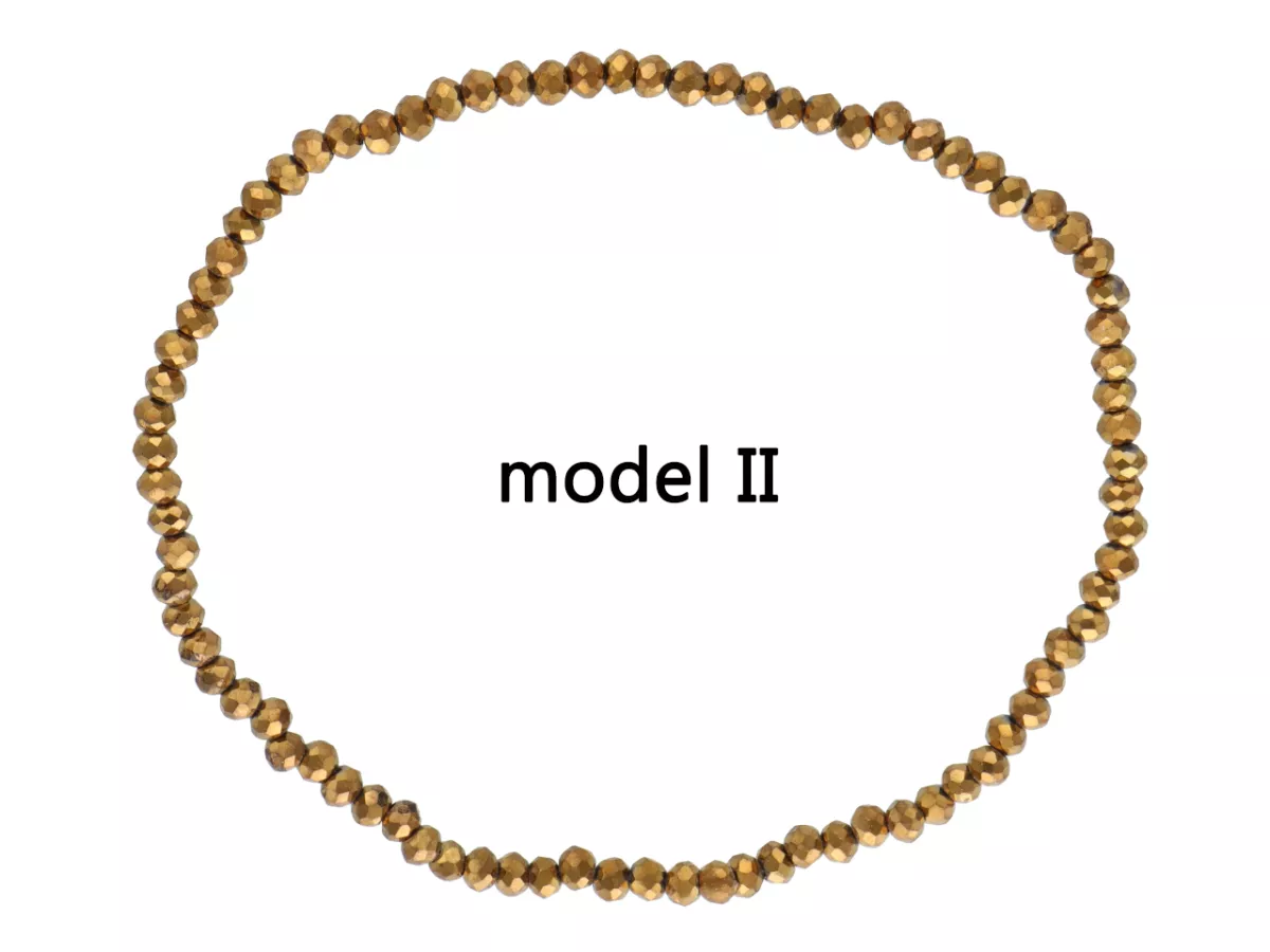 R4B69 BRANSOLETKA KRYSZTAŁKI 2,5 mm NA GUMCE