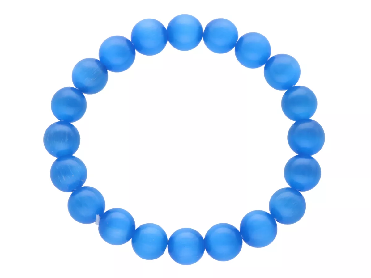 R4I14 BRANSOLETKA KOCIE OKO KULE 10 mm