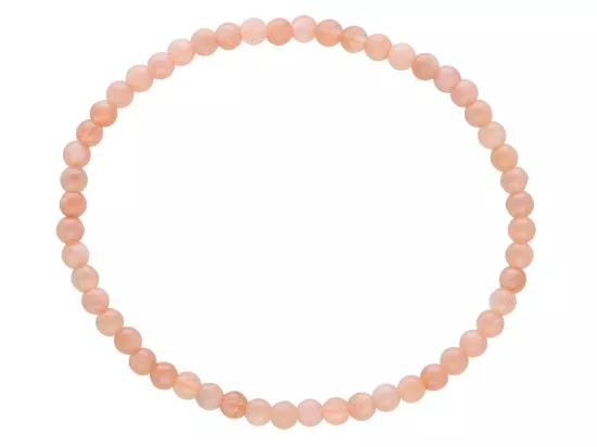 R5A72 BRANSOLETKA KAMIEŃ SŁONECZNY KULE 4 mm