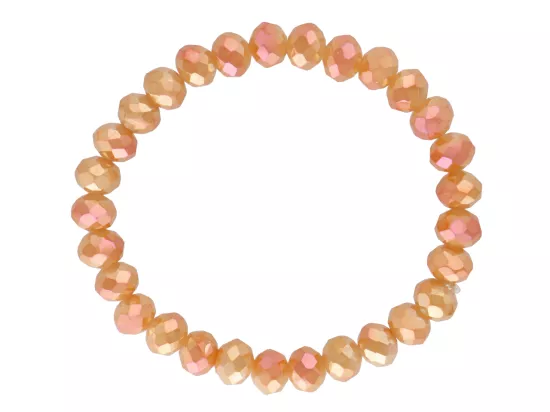 R4G80 BRANSOLETKA KRYSZTAŁKI 8 mm NA GUMCE