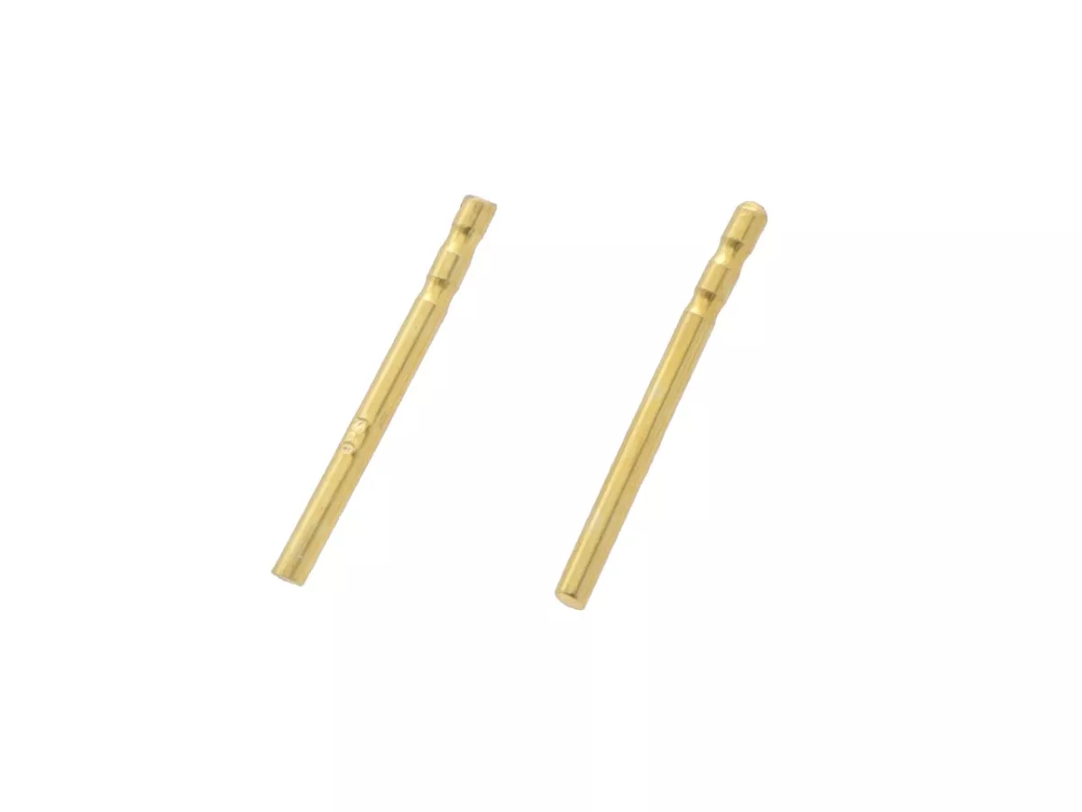 P3L06 SZTYFTY DO WKLEJANIA SREBRO 925 POZŁACANE - 1 PARA