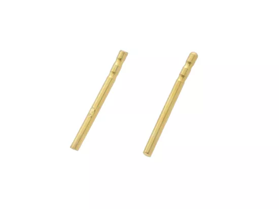 P3L06 SZTYFTY DO WKLEJANIA SREBRO 925 POZŁACANE - 1 PARA