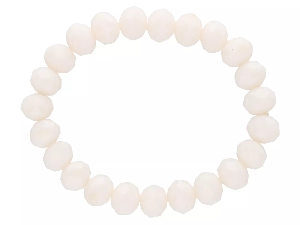 R2D91 BRANSOLETKA KRYSZTAŁKI 10 mm NA GUMCE