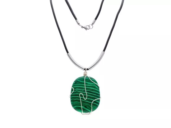 N2L61 NASZYJNIK MALACHIT