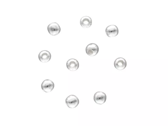 P3A73 KULKI GŁADKIE 2,5 mm SREBRO 925 - 10 SZTUK