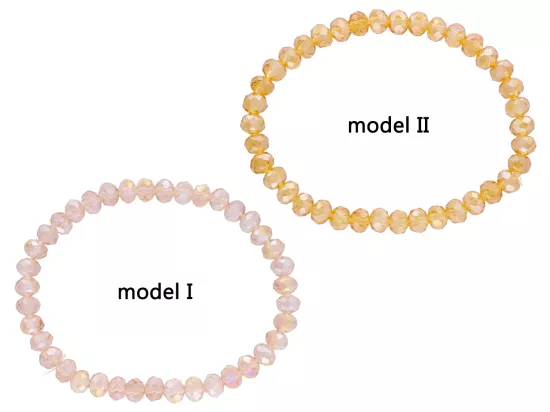 R4G01 BRANSOLETKA KRYSZTAŁKI 6 mm NA GUMCE