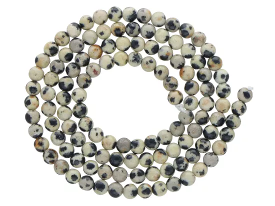 K7O46 JASPIS DALMATYŃSKI KULE 3 mm - 1 SZNUR