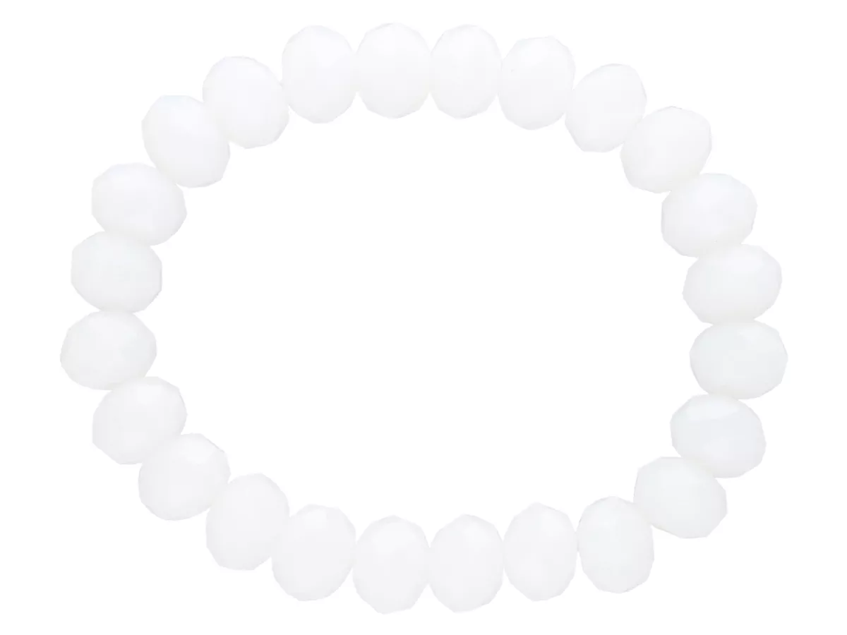 R1P59 BRANSOLETKA KRYSZTAŁKI 10 mm NA GUMCE